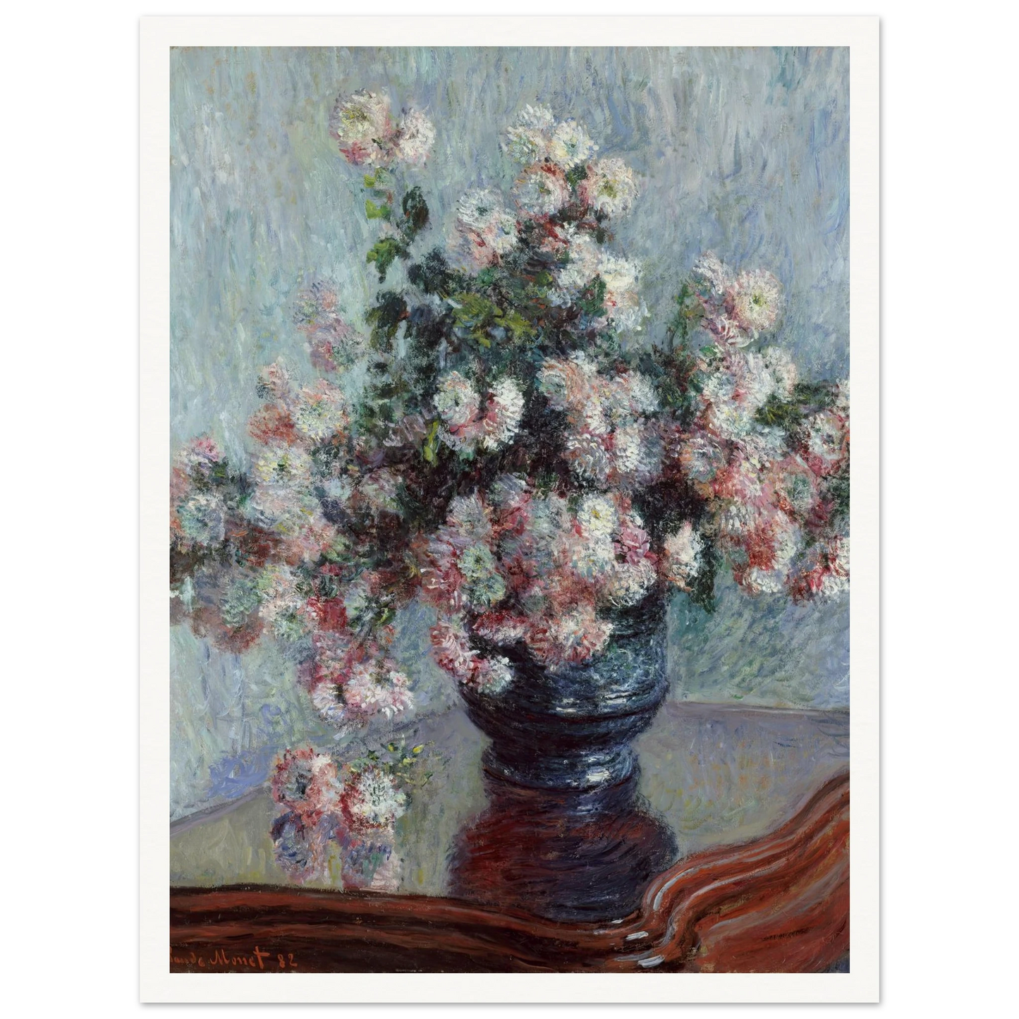Chrysanthemums (1882) Art Print | Claude Monet-Quipham Collections