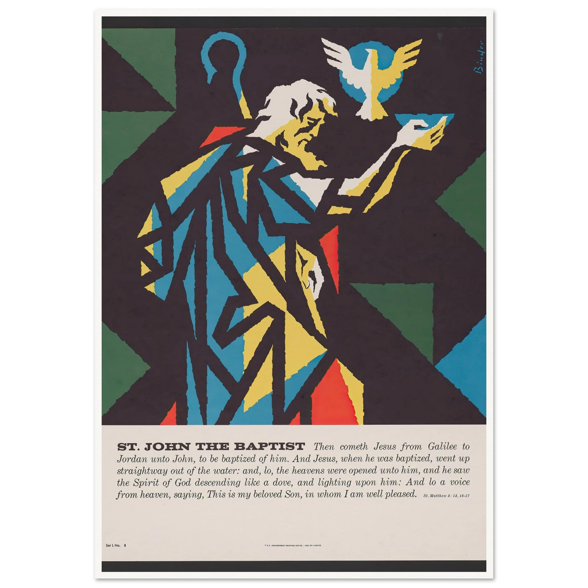St. John The Baptist (1962) Art Print | Joseph Binder-Quipham Collections