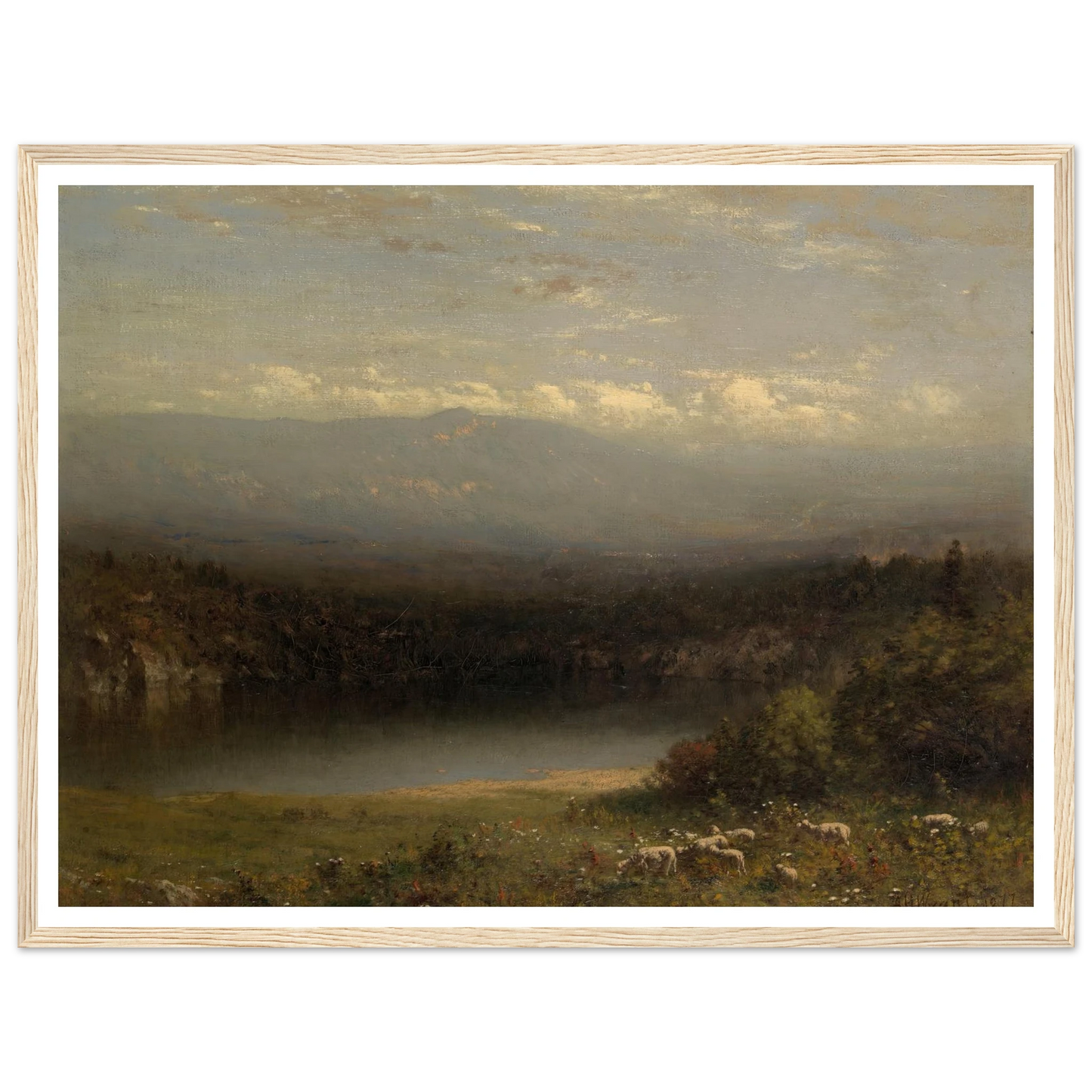 Mountain Lake (1877) Art Print | Alexander Helwig Wyant-Quipham Collections