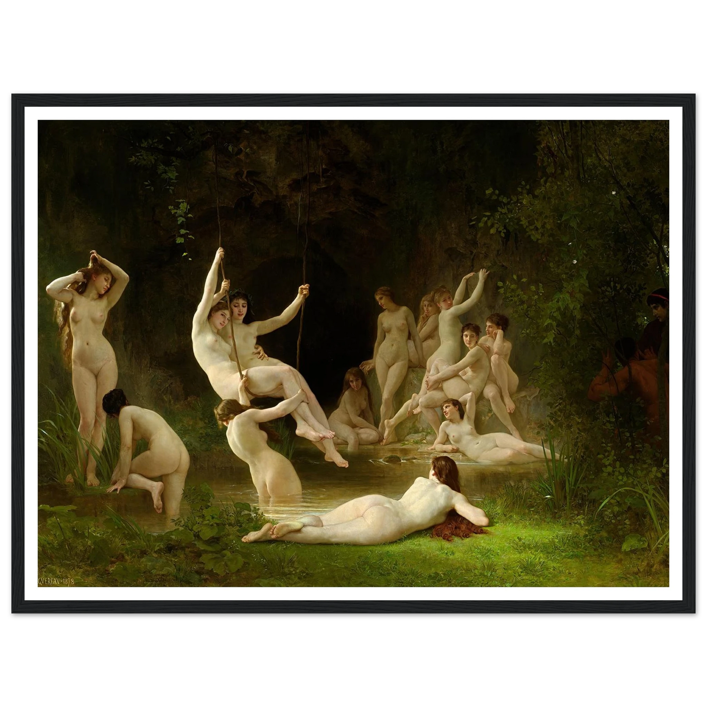 Nymphaeum (1878) Art Print | William Bouguereau-Quipham Collections