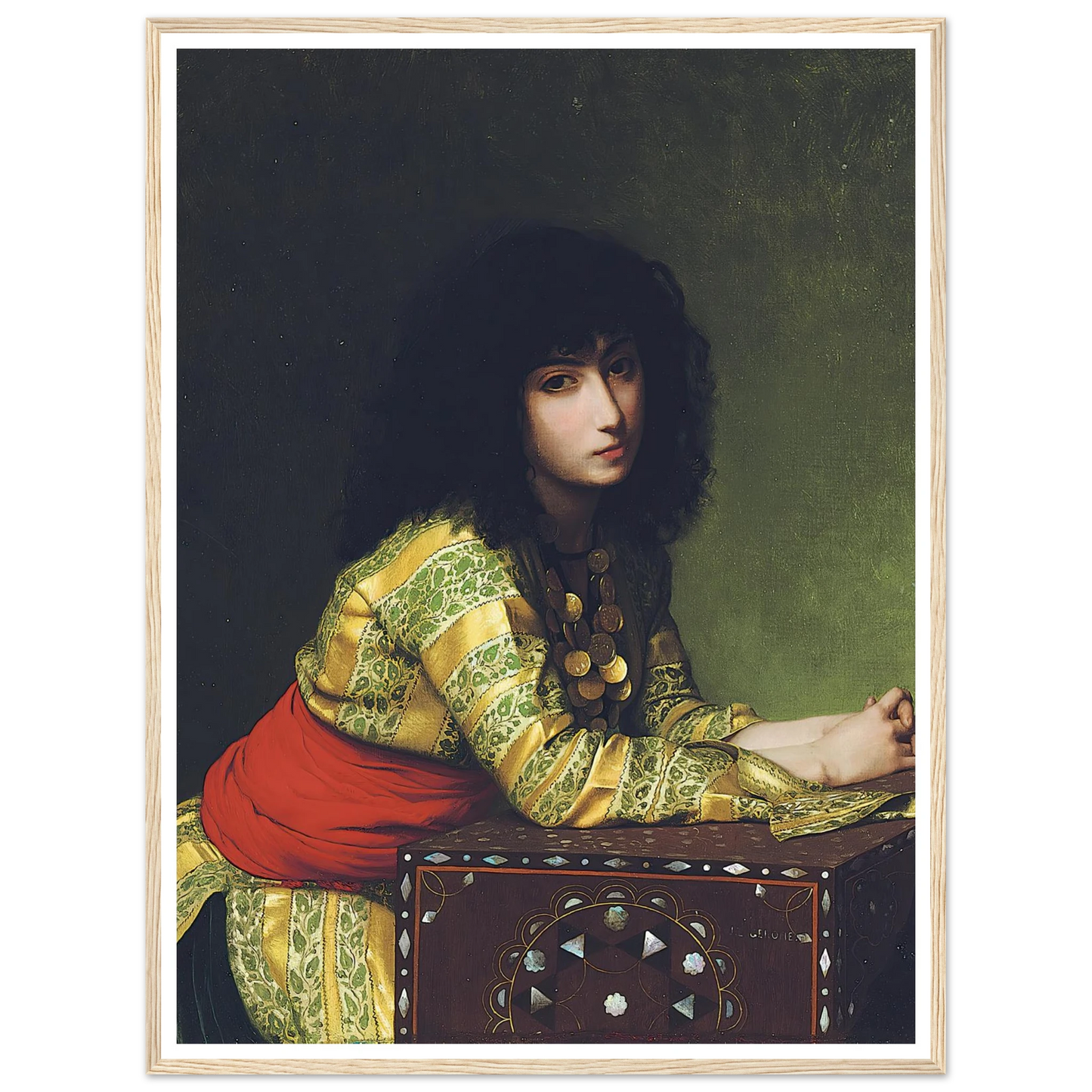 Egyptian girl (circa 1877) Art Print | Jean Leon Gerome-Quipham Collections