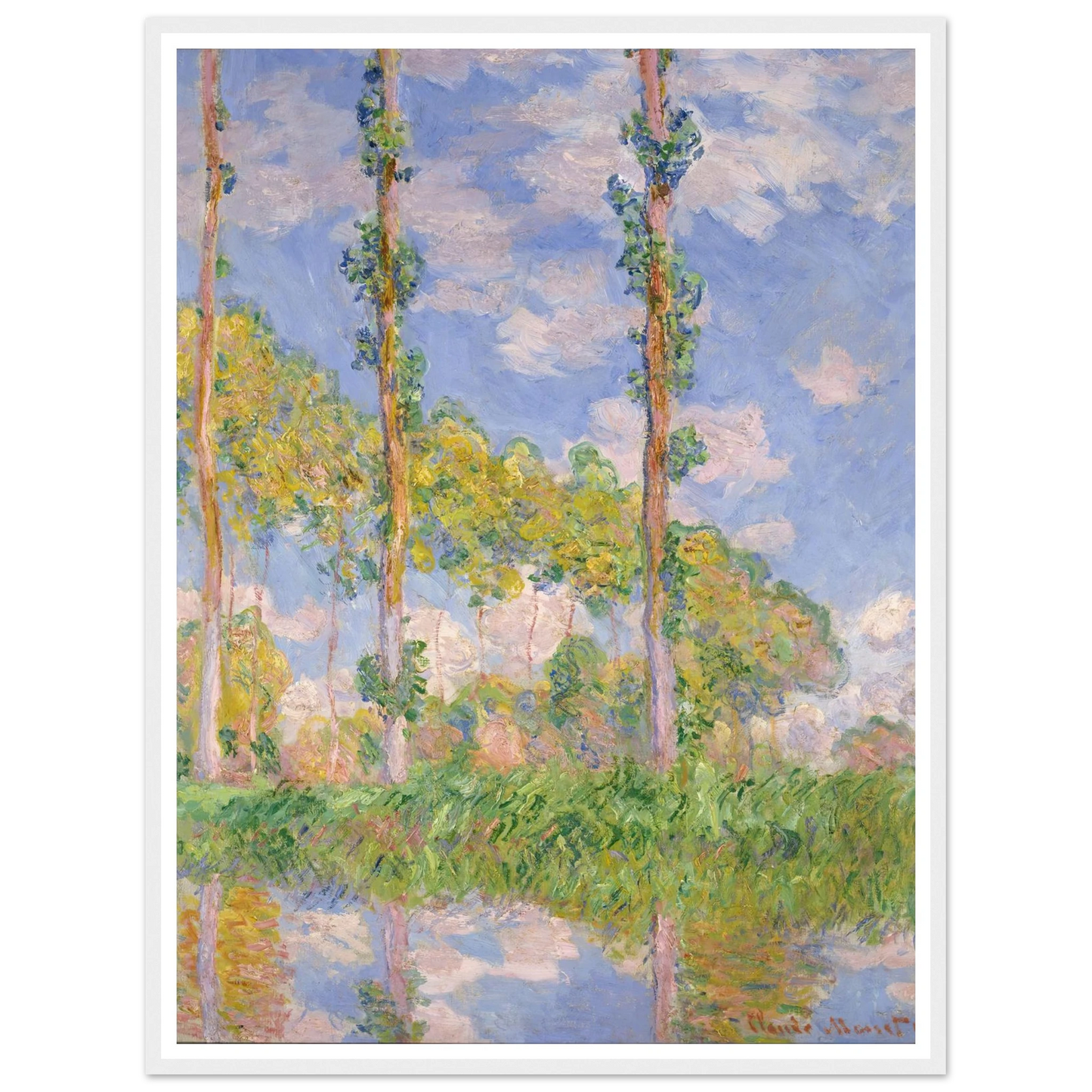 Poplars in the Sun (1891) Art Print | Claude Monet-Quipham Collections
