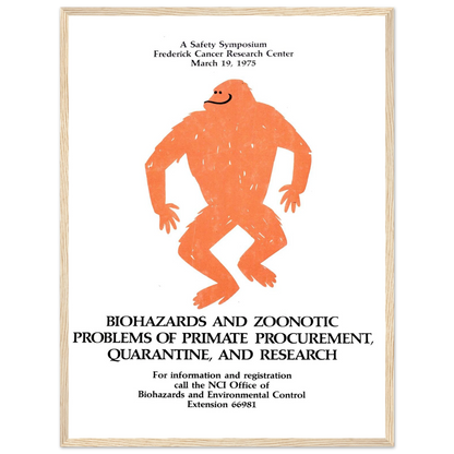 Biohazards and zoonotic problems of primate procurement, quarantine, and research (1975) Art Print | National Institutes of Health-Quipham Collections