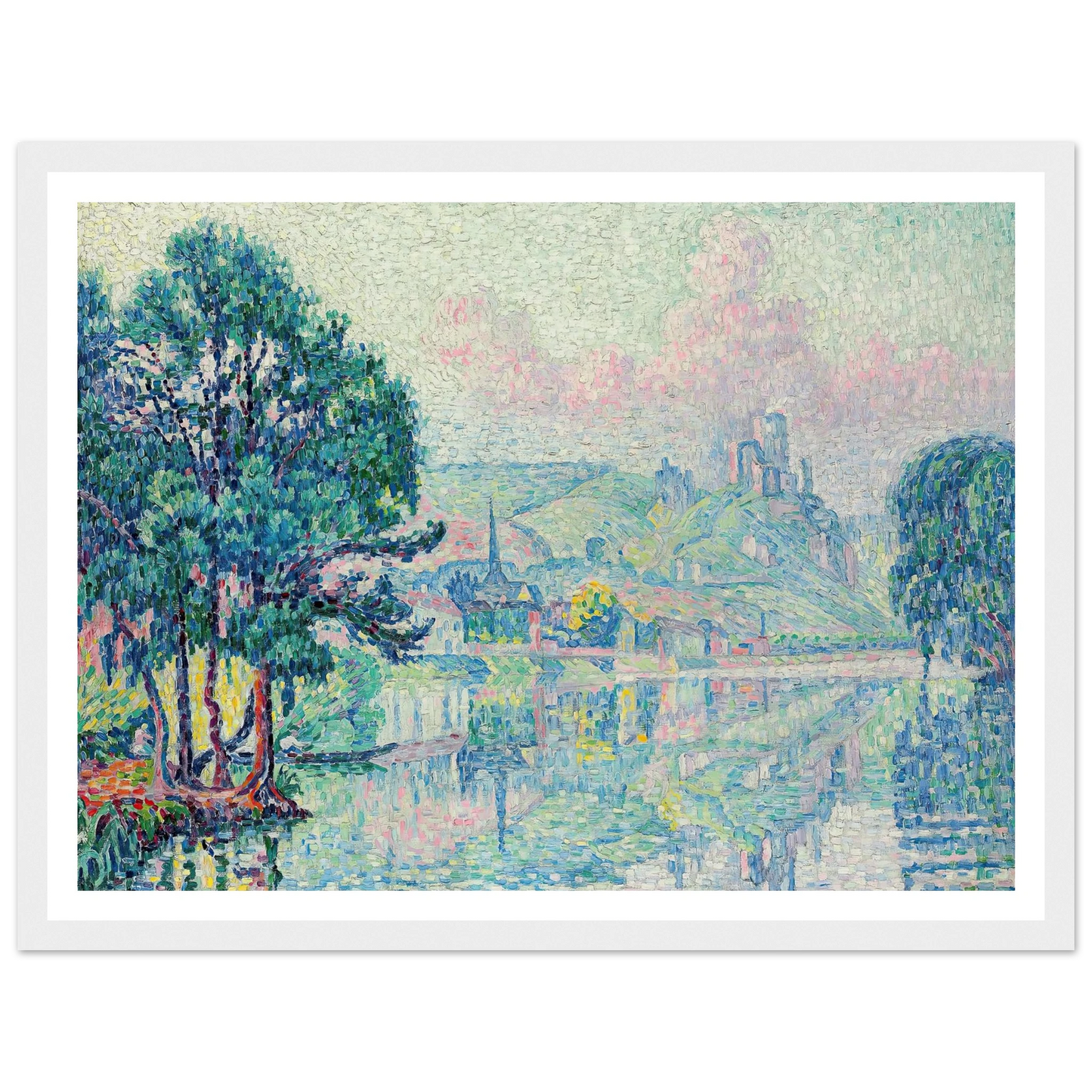 Les Andelys. Matin. Été (1923) Art Print | Paul Signac-Quipham Collections