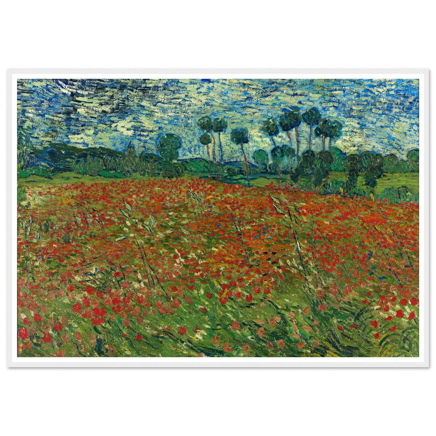 Poppy field Art Print | Vincent van Gogh-Quipham Collections
