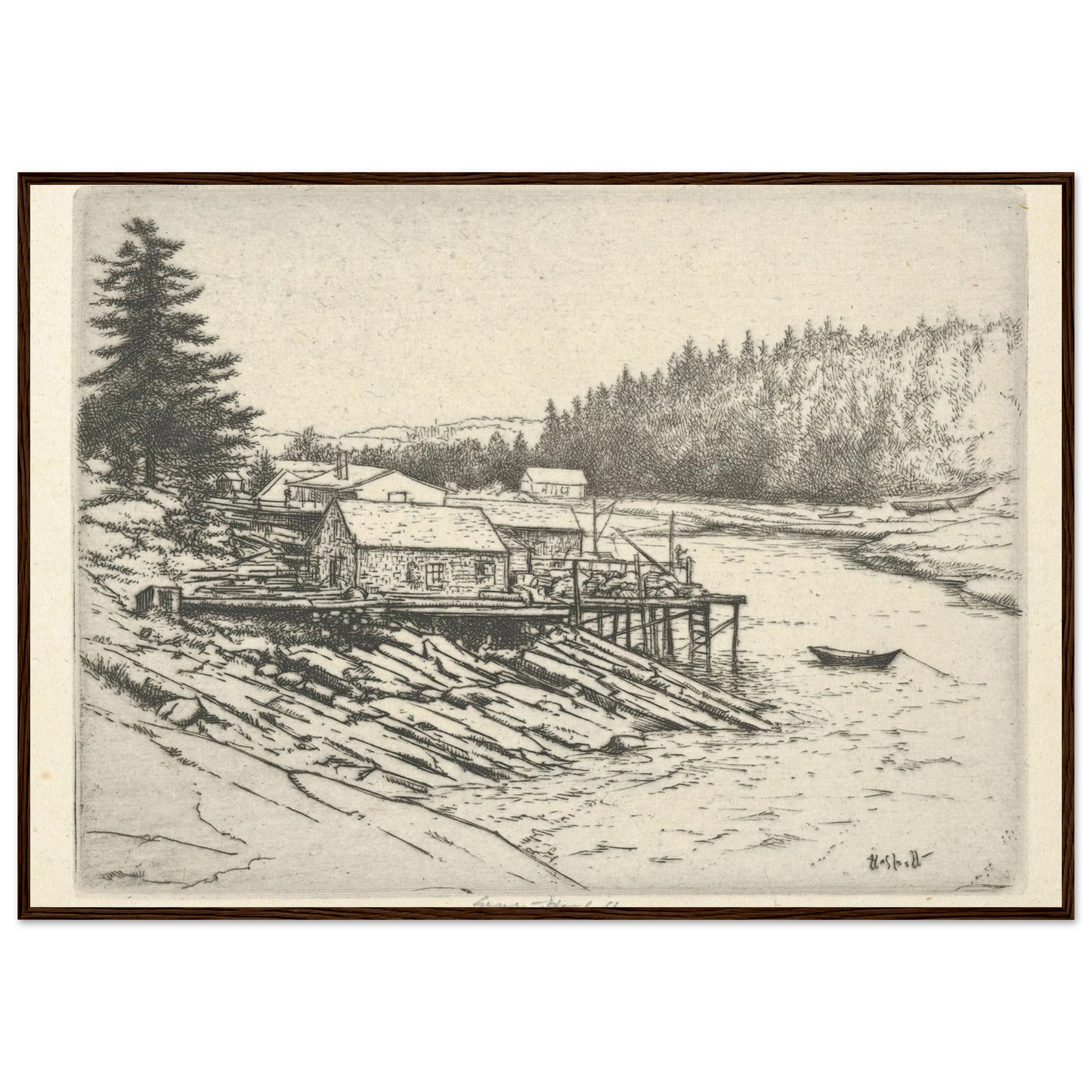 Carrying Place (1923) Art Print | Ernest Haskell-Quipham Collections