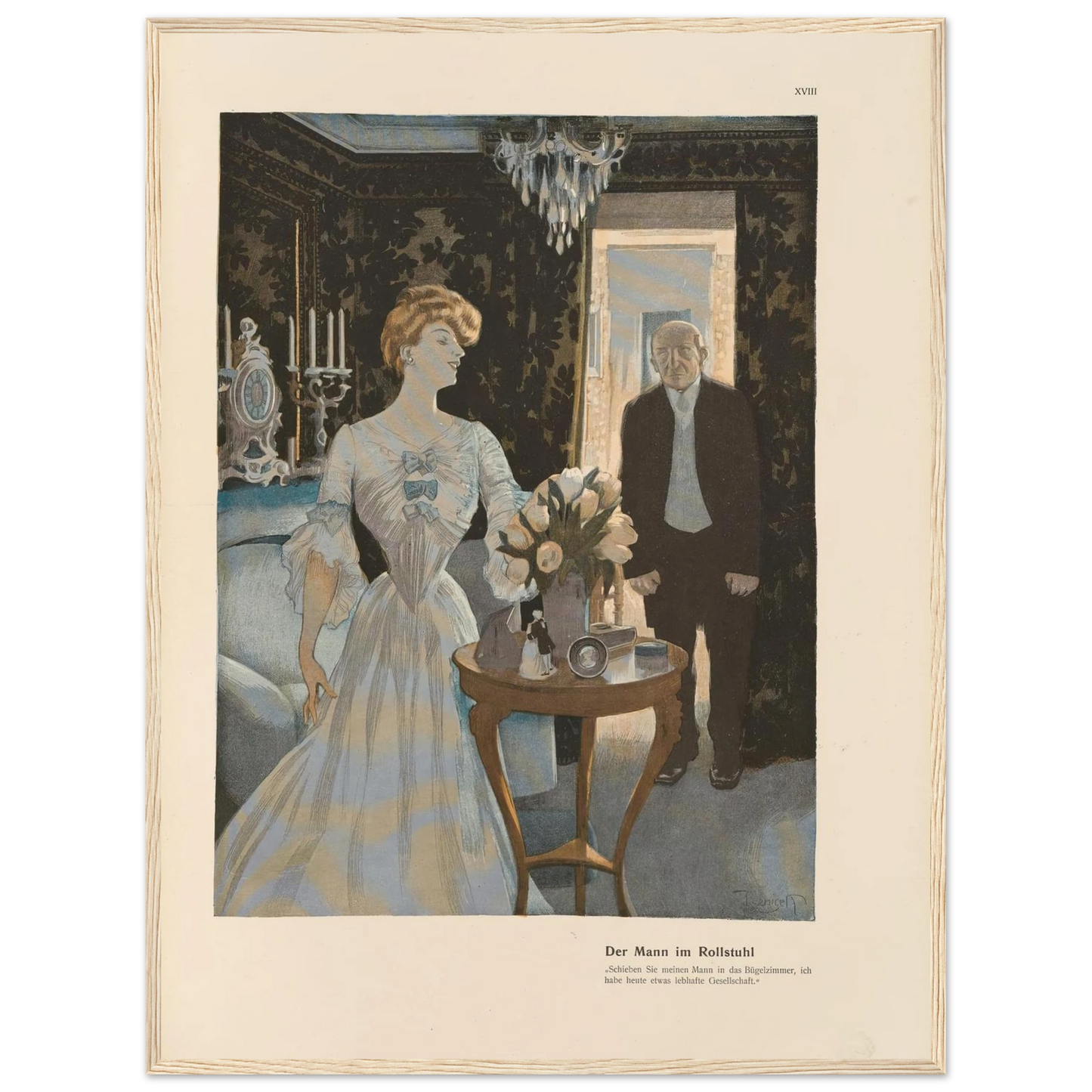 Der Mann im Rollstuhl (1908) Art Print | Ferdinand Freiherr von Reznicek-Quipham Collections