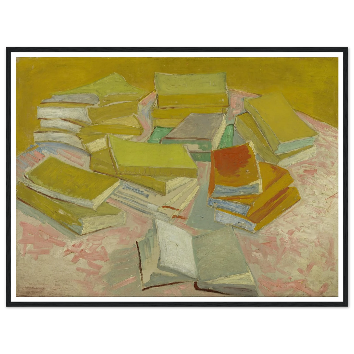 Piles of French novels (1887) Art Print | Vincent van Gogh-Quipham Collections