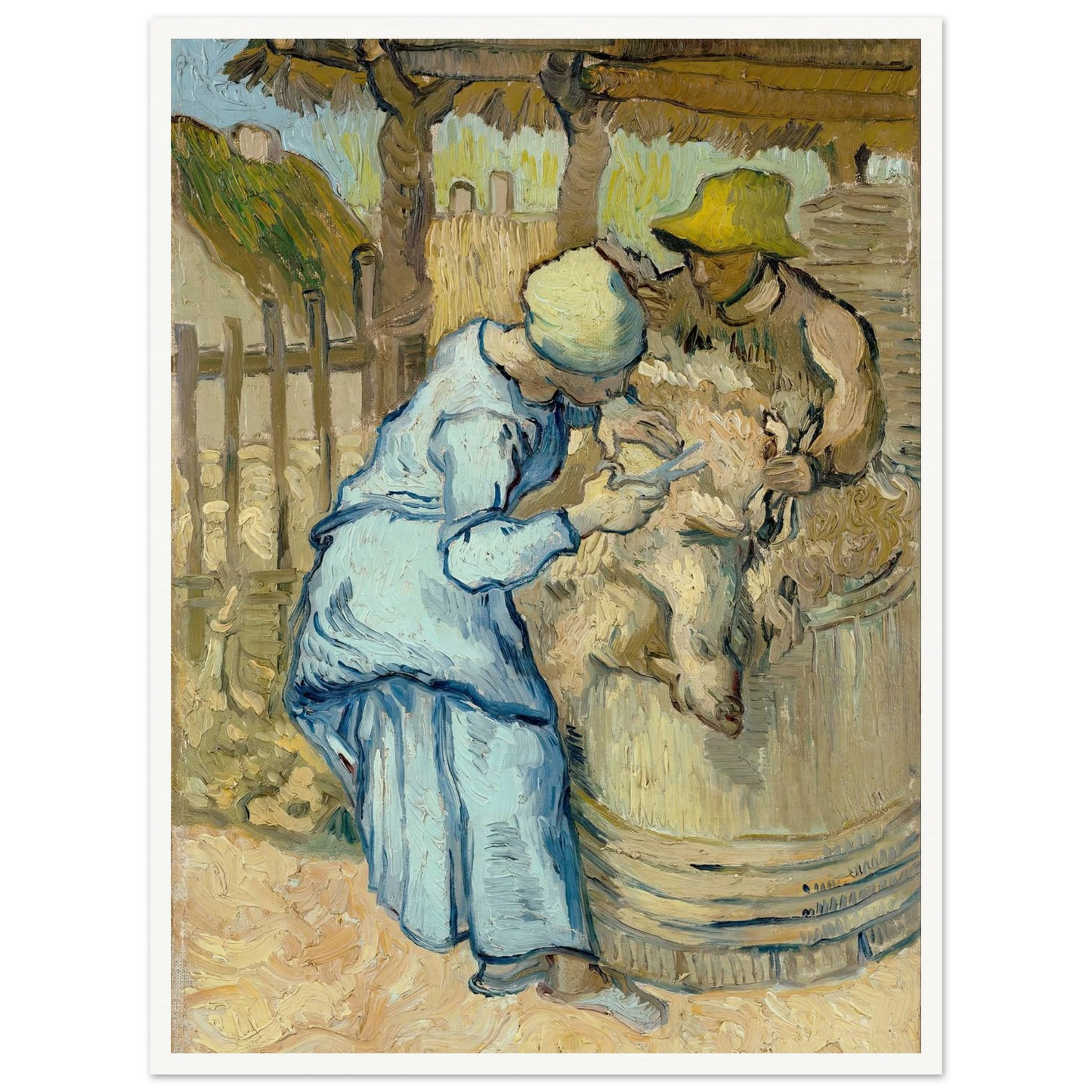 The Sheep-Shearer (After Millet) Art Print | Vincent van Gogh-Quipham Collections