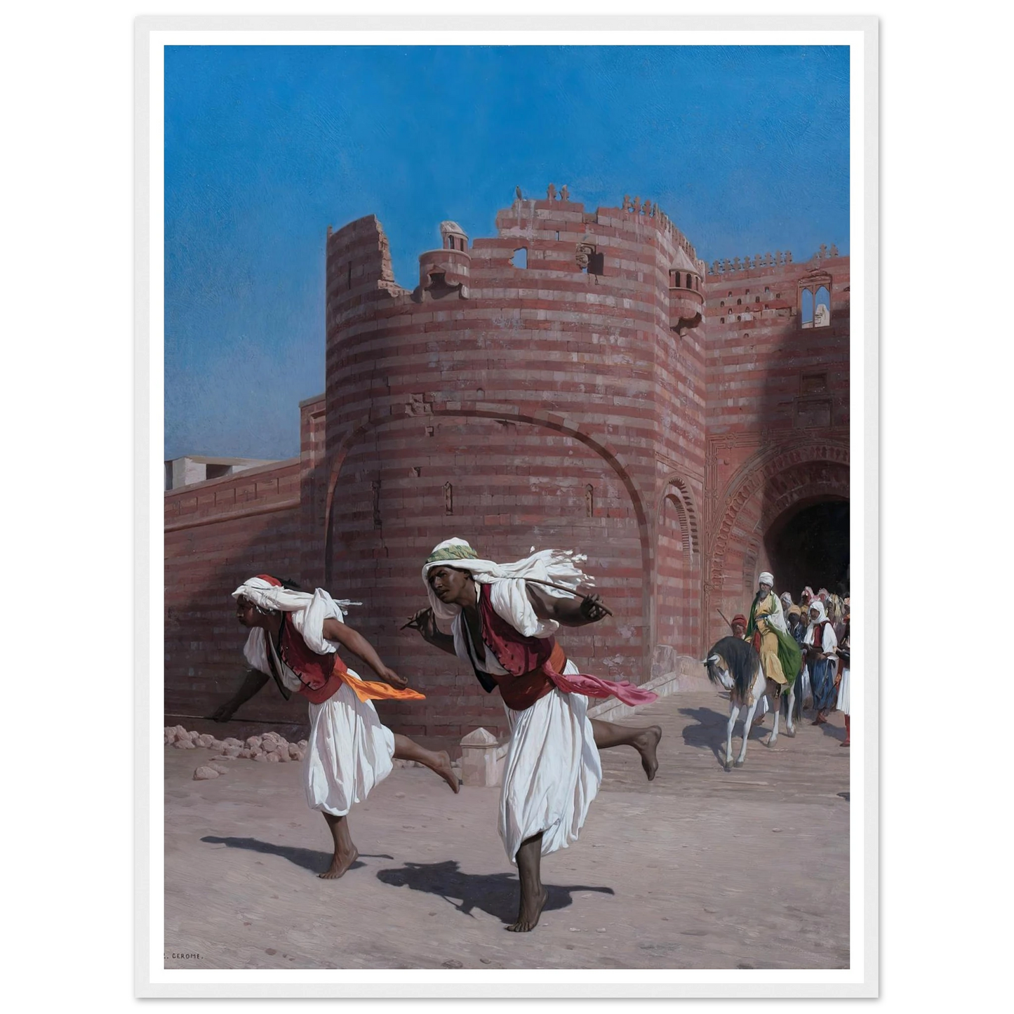 The runners of the Pasha (1867) Art Print | Jean Leon Gerome-Quipham Collections