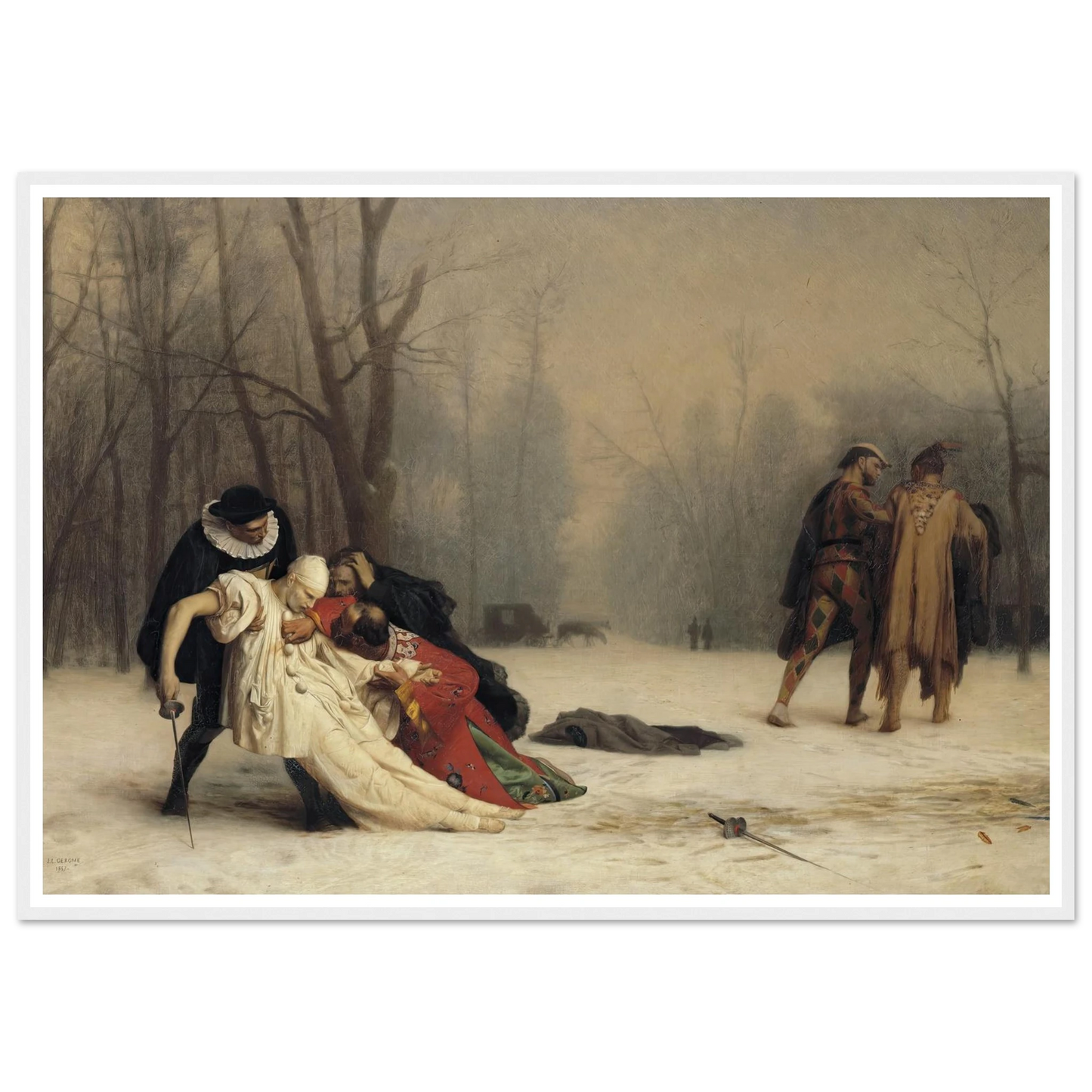 The Duel After the Masquerade (1857) Art Print | Jean Leon Gerome-Quipham Collections