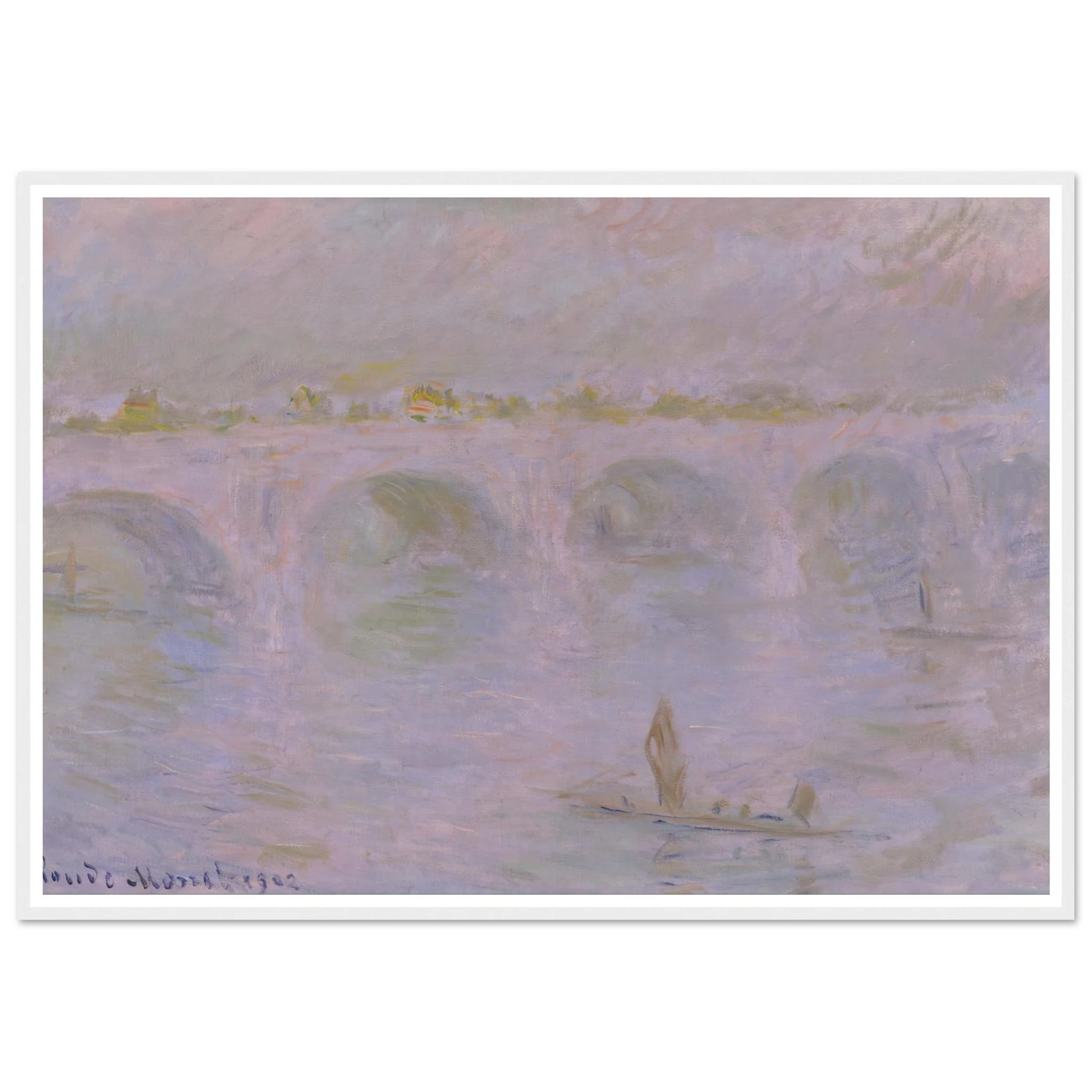 Waterloo Bridge in London (1902) Art Print | Claude Monet-Quipham Collections