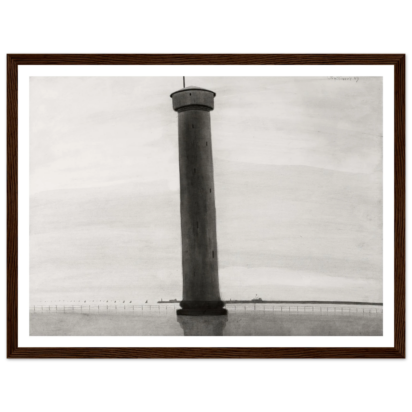 Le Phare aux signaux [De vuurtoren] (1909) Art Print | Leon Spilliaert-Quipham Collections