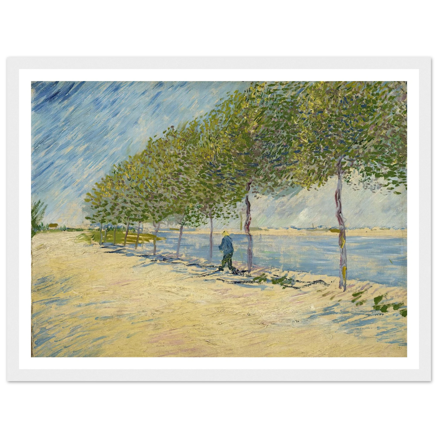 Along the Seine (1887) Art Print | Vincent van Gogh-Quipham Collections