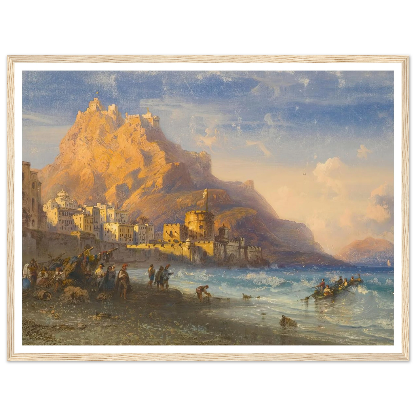 Coastal Landscape, Southern Italy Art Print | Carlo Bossoli-Quipham Collections