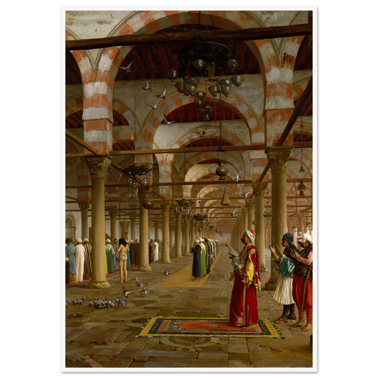 Prayer in the Mosque (1871) Art Print | Jean Leon Gerome-Quipham Collections
