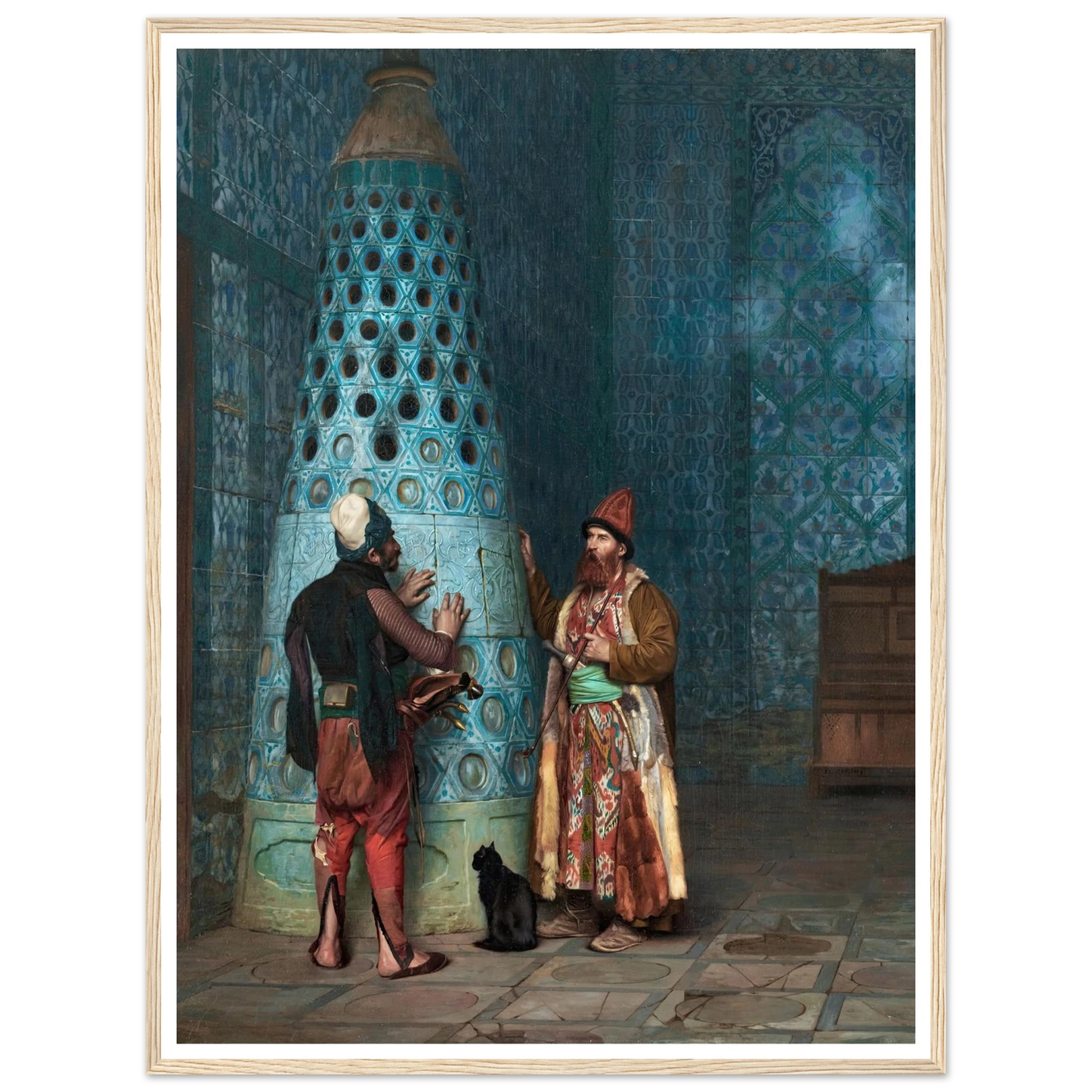 Before The Audience Art Print | Jean Leon Gerome - Framed Poster - 30x40 cm / 12x16″ - Black frame