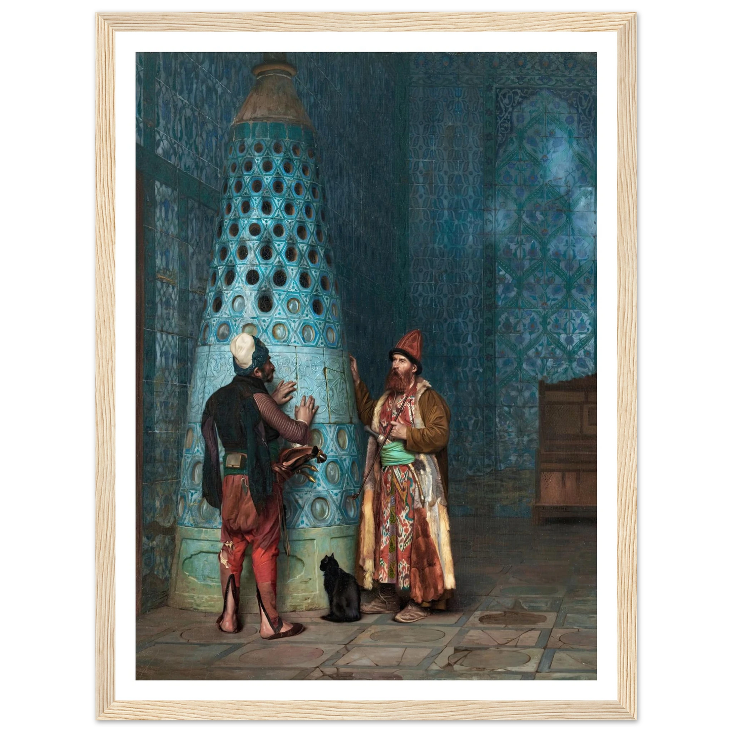 Before The Audience Art Print | Jean Leon Gerome - Framed Poster - 30x40 cm / 12x16″ - Black frame