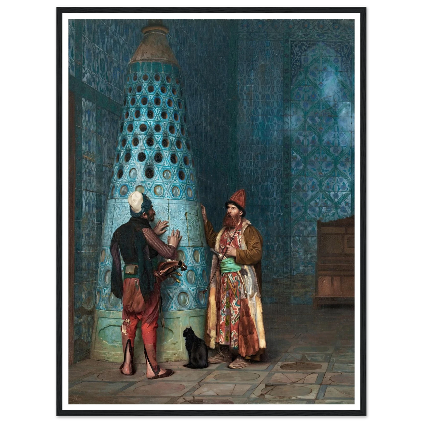 Before The Audience Art Print | Jean Leon Gerome - Framed Poster - 30x40 cm / 12x16″ - Black frame