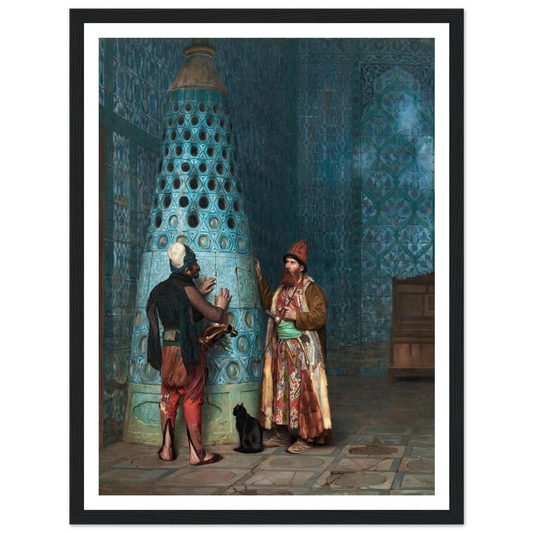 Before The Audience Art Print | Jean Leon Gerome - Framed Poster - 30x40 cm / 12x16″ - Black frame