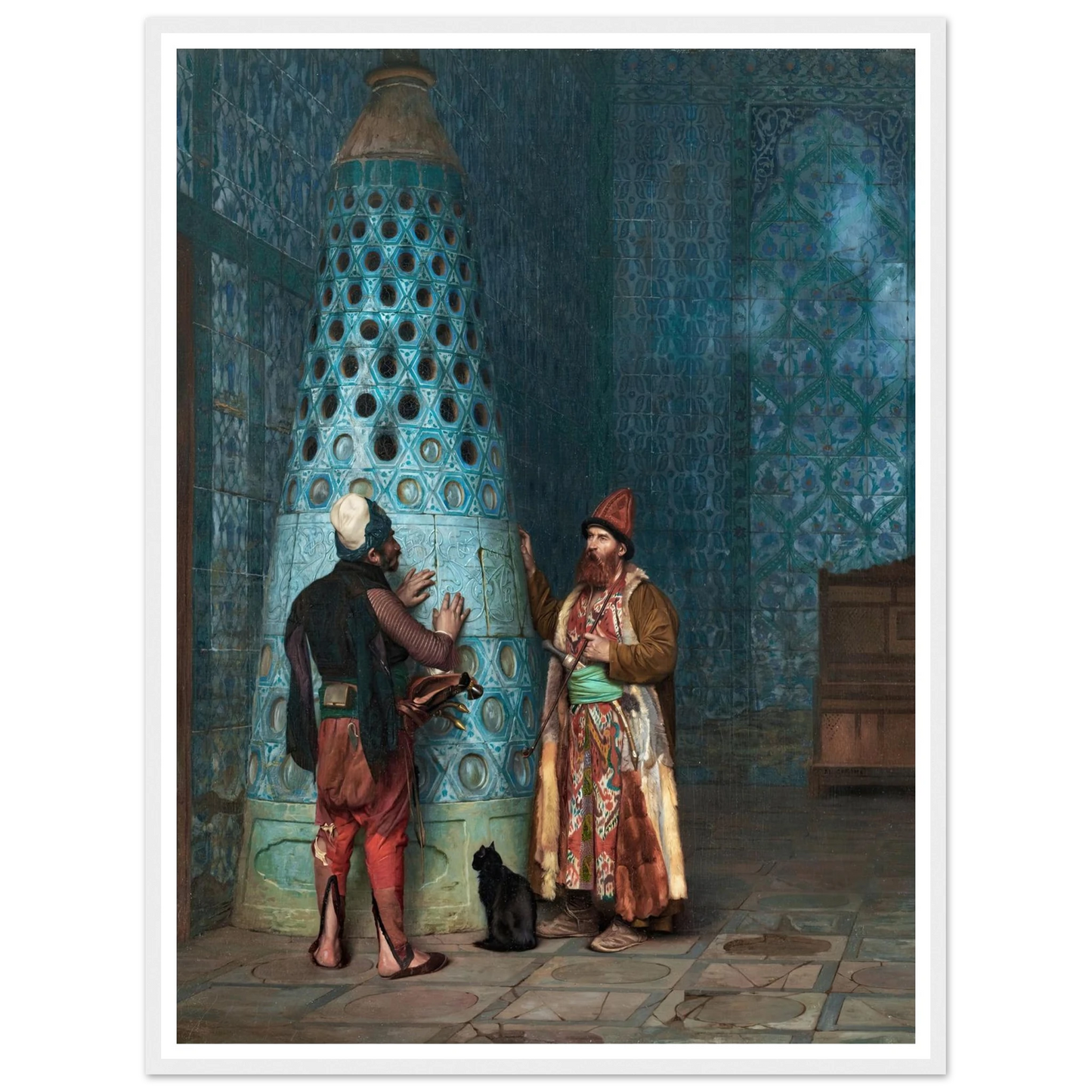 Before The Audience Art Print | Jean Leon Gerome - Framed Poster - 30x40 cm / 12x16″ - Black frame
