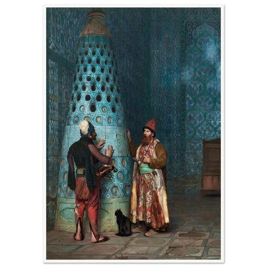 Before The Audience Art Print | Jean Leon Gerome - Framed Poster - 30x40 cm / 12x16″ - Black frame