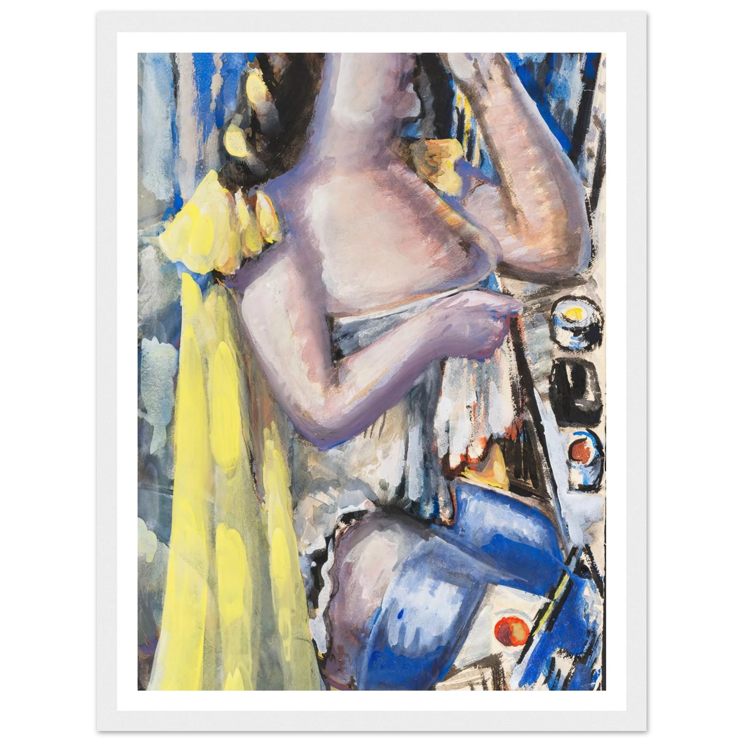 Bei der Toilette (1947) Art Print | Paul Kleinschmidt - Framed Poster - 30x40 cm / 12x16″ - Black frame