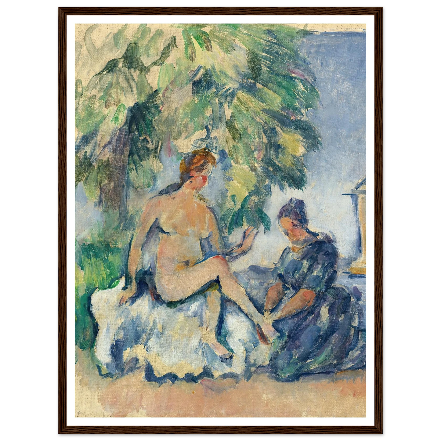 Bethsabée (1885-90) Art Print | Paul Cezanne - Framed Poster - 30x40 cm / 12x16″ - Black frame
