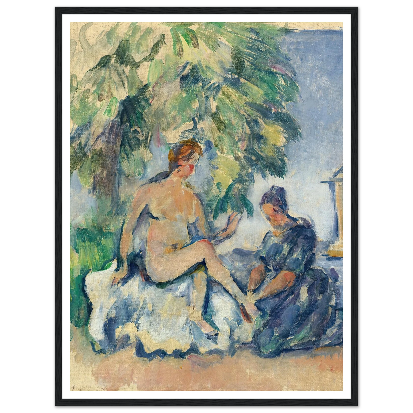 Bethsabée (1885-90) Art Print | Paul Cezanne - Framed Poster - 30x40 cm / 12x16″ - Black frame