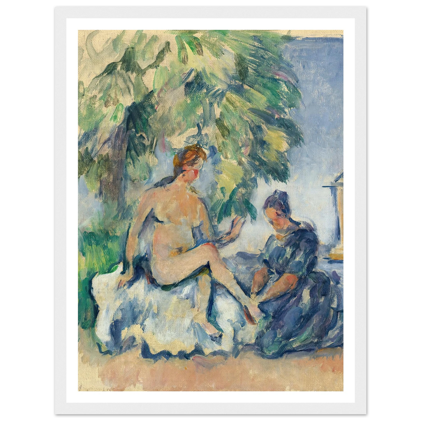 Bethsabée (1885-90) Art Print | Paul Cezanne - Framed Poster - 30x40 cm / 12x16″ - Black frame