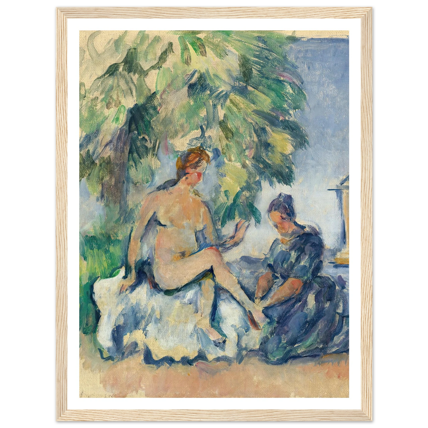 Bethsabée (1885-90) Art Print | Paul Cezanne - Framed Poster - 30x40 cm / 12x16″ - Black frame