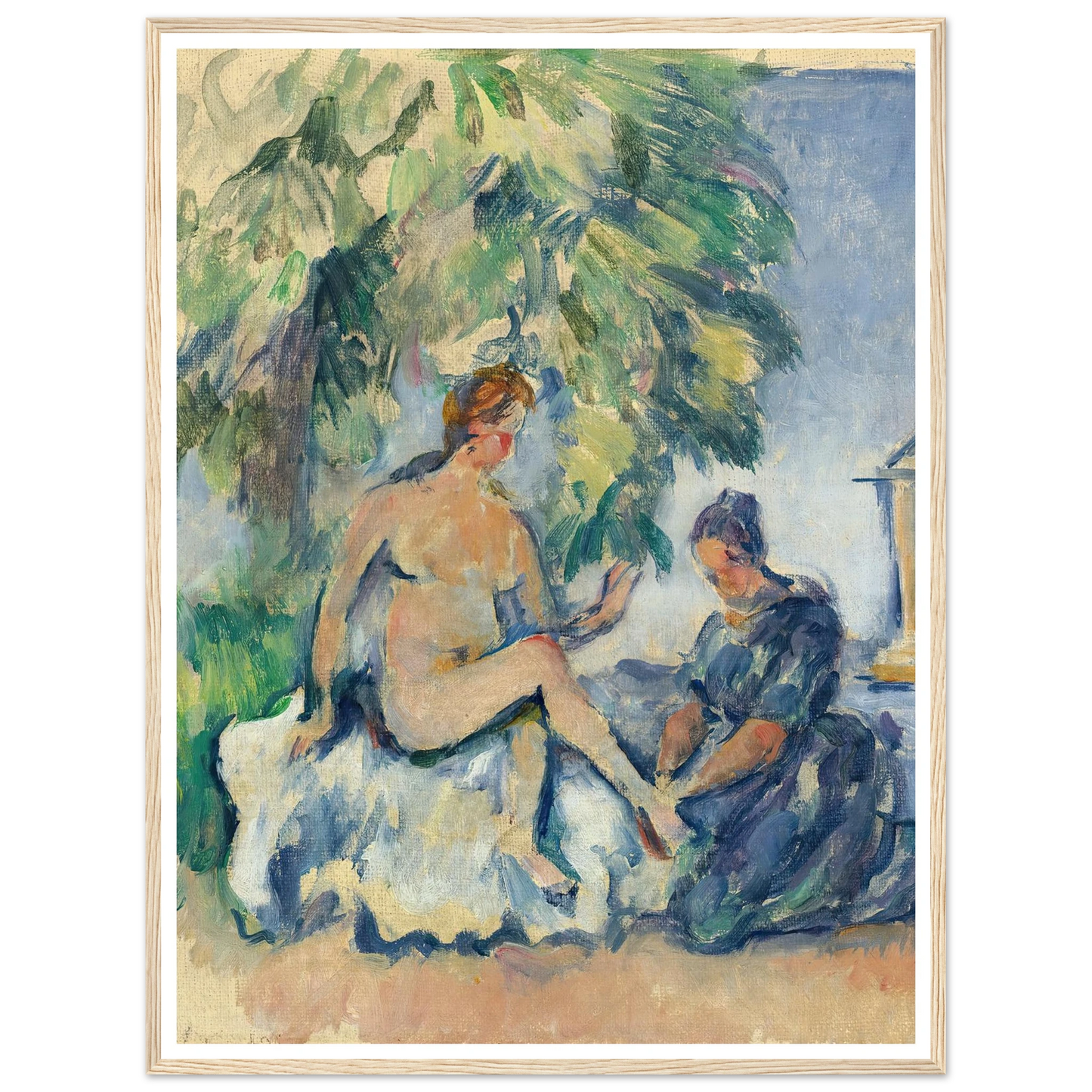 Bethsabée (1885-90) Art Print | Paul Cezanne - Framed Poster - 30x40 cm / 12x16″ - Black frame