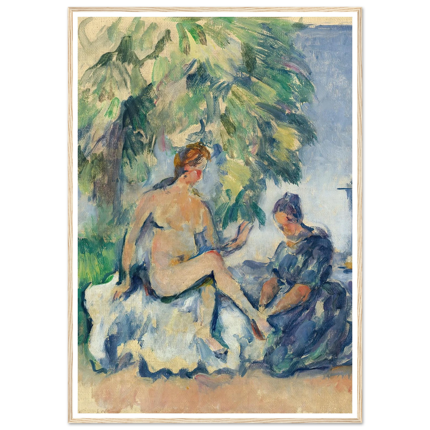 Bethsabée (1885-90) Art Print | Paul Cezanne - Framed Poster - 30x40 cm / 12x16″ - Black frame
