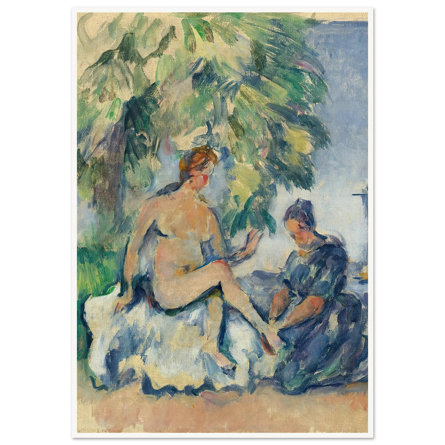 Bethsabée (1885-90) Art Print | Paul Cezanne - Framed Poster - 30x40 cm / 12x16″ - Black frame