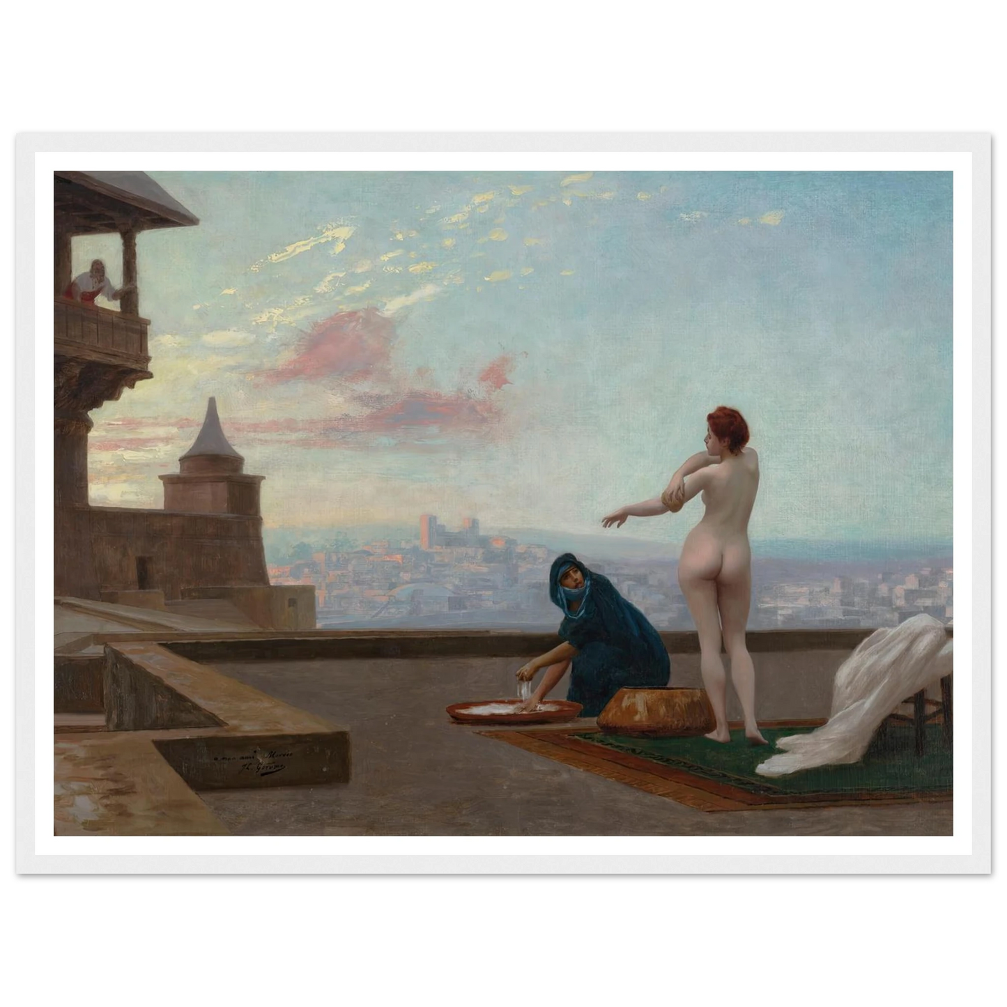 Bethsabée (Bathsheba) (circa 1889) Art Print | Jean Leon Gerome - Framed Poster - 30x40 cm / 12x16″ - Black frame