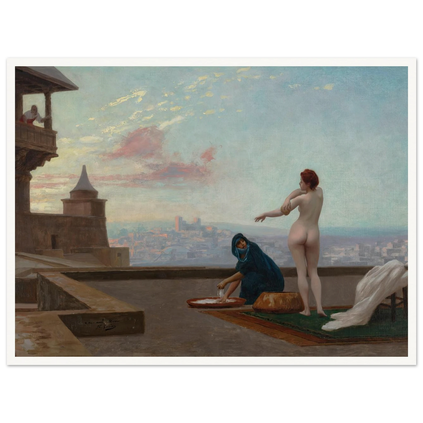 Bethsabée (Bathsheba) (circa 1889) Art Print | Jean Leon Gerome - Framed Poster - 30x40 cm / 12x16″ - Black frame