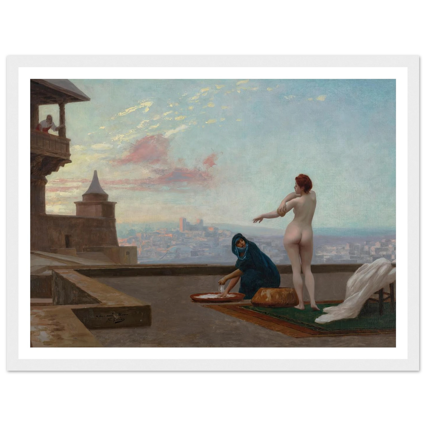 Bethsabée (Bathsheba) (circa 1889) Art Print | Jean Leon Gerome - Framed Poster - 30x40 cm / 12x16″ - Black frame