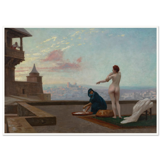 Bethsabée (Bathsheba) (circa 1889) Art Print | Jean Leon Gerome - Framed Poster - 30x40 cm / 12x16″ - Black frame