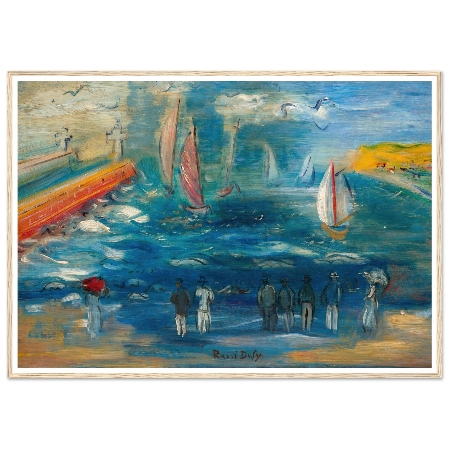 Départ des régates (circa 1950) Art Print | Raoul Dufy-Quipham Collections