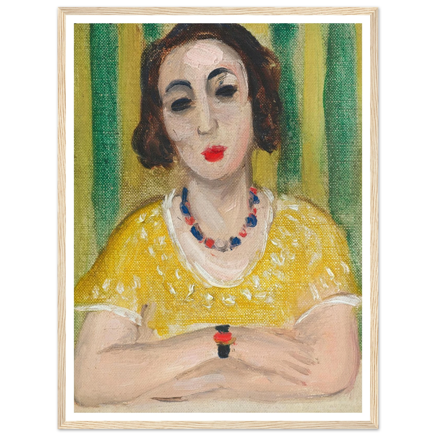 Henriette, robe jaune (1923) Art Print | Henri Matisse-Quipham Collections