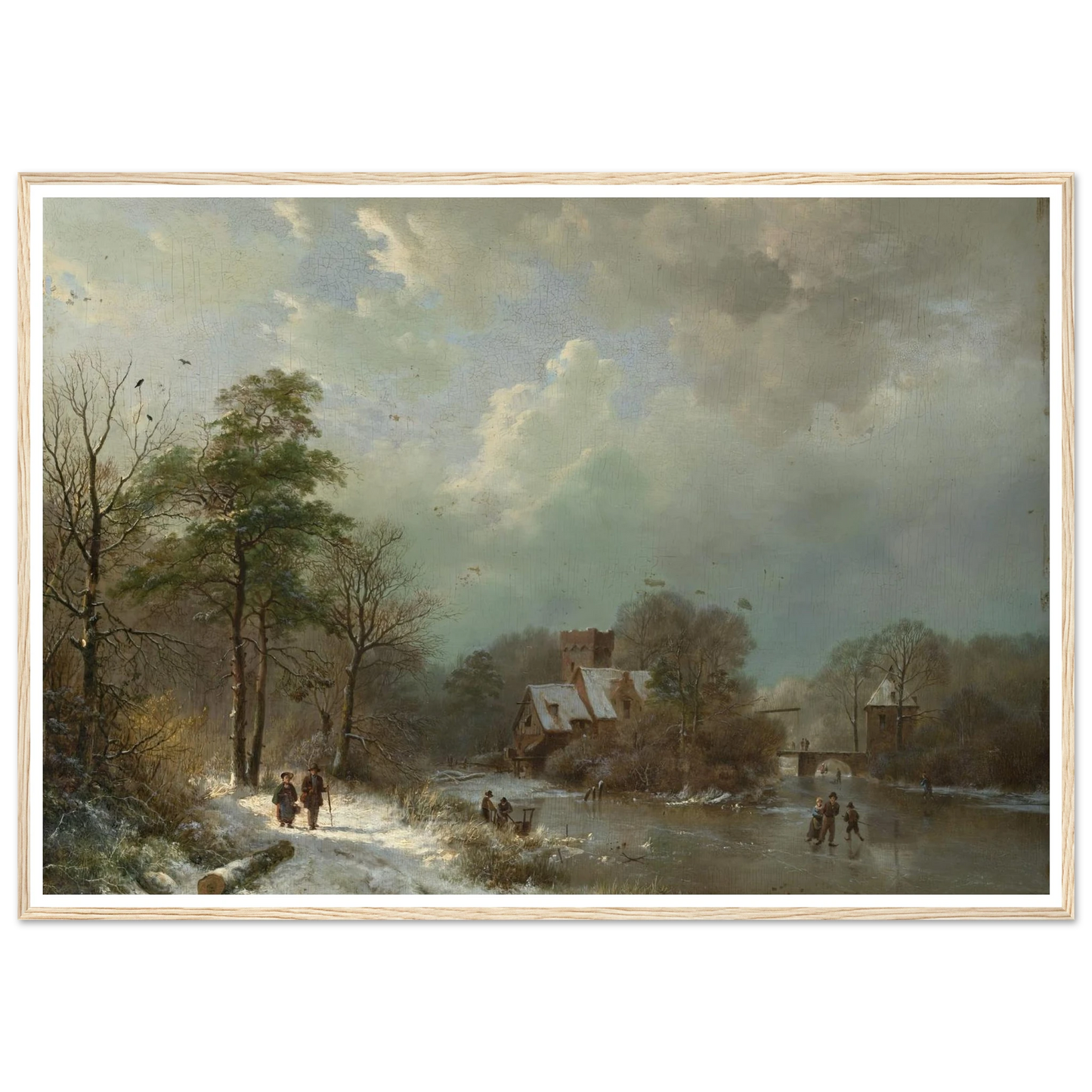 Winter Landscape, Holland (1833) Art Print | Barend Cornelis Koekkoek-Quipham Collections