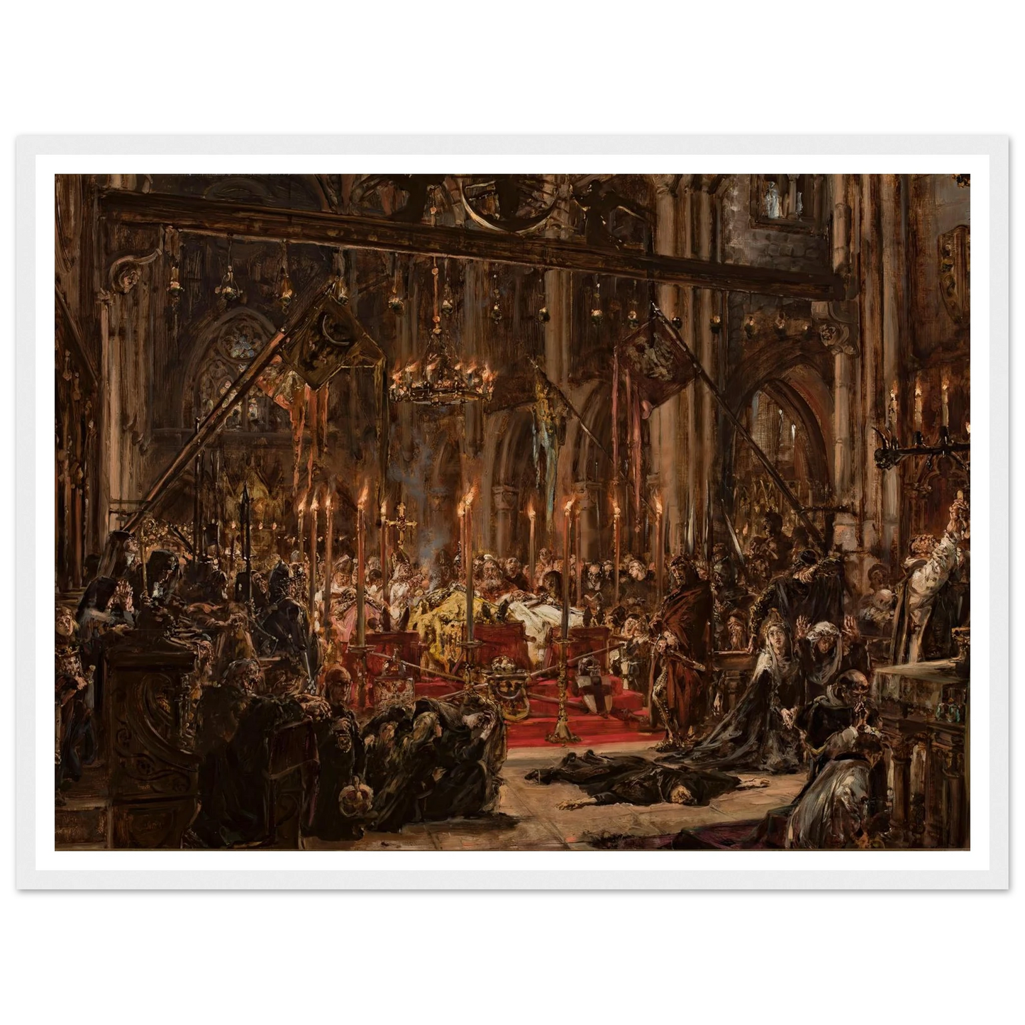 Defeat at Legnica, from the series “History of Civilization in Poland” (1888) Art Print | Jan Matejko-Quipham Collections