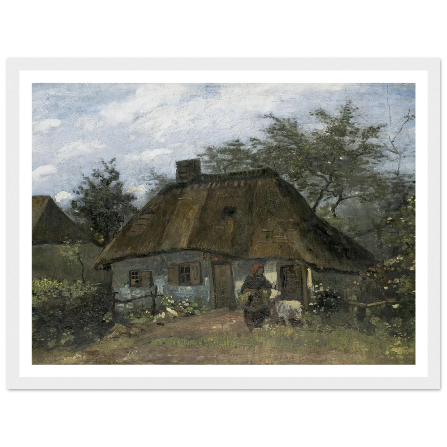 Farmhouse in Nuenen (1885) Art Print | Vincent van Gogh-Quipham Collections