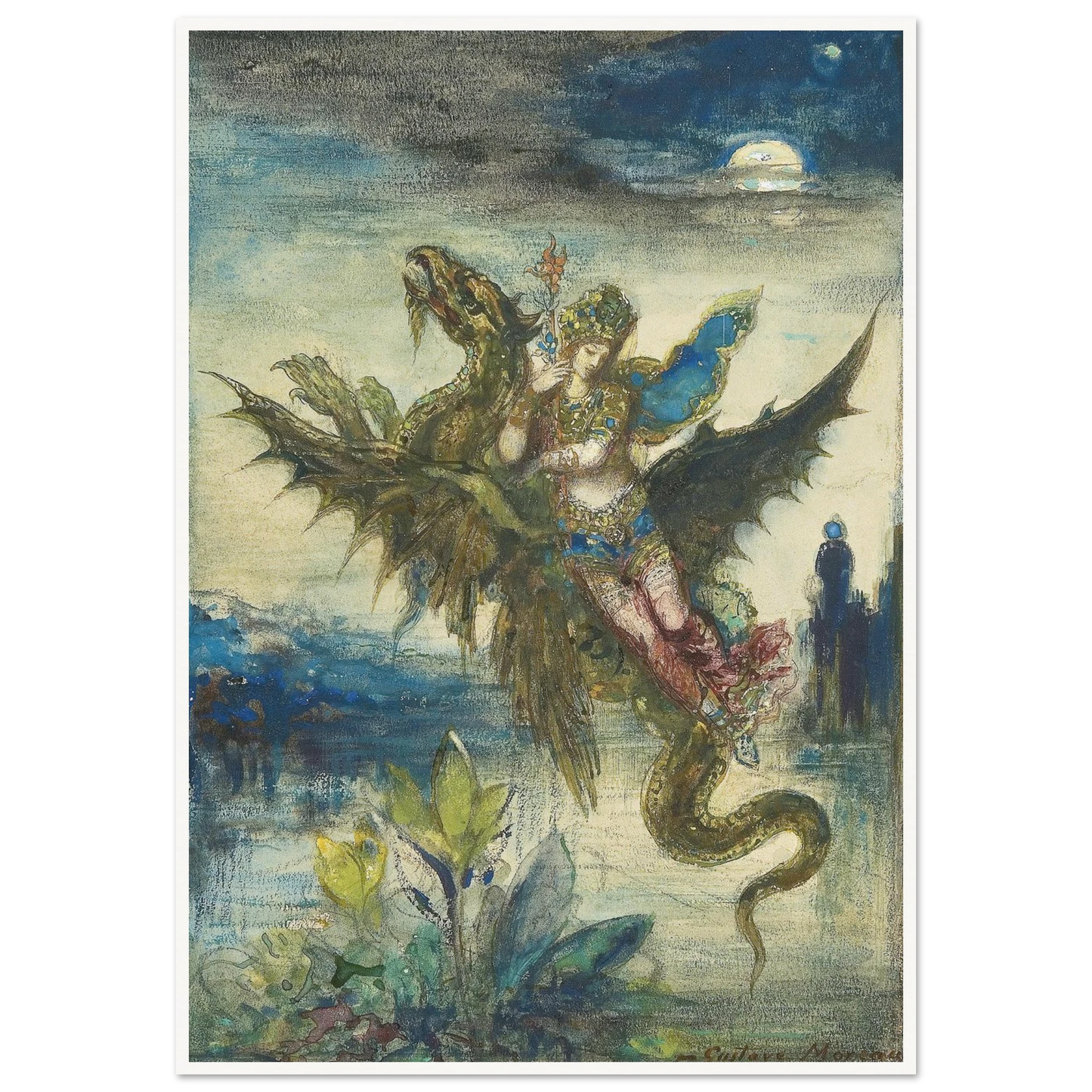 Dream Of The Orient Art Print | Gustave Moreau-Quipham Collections