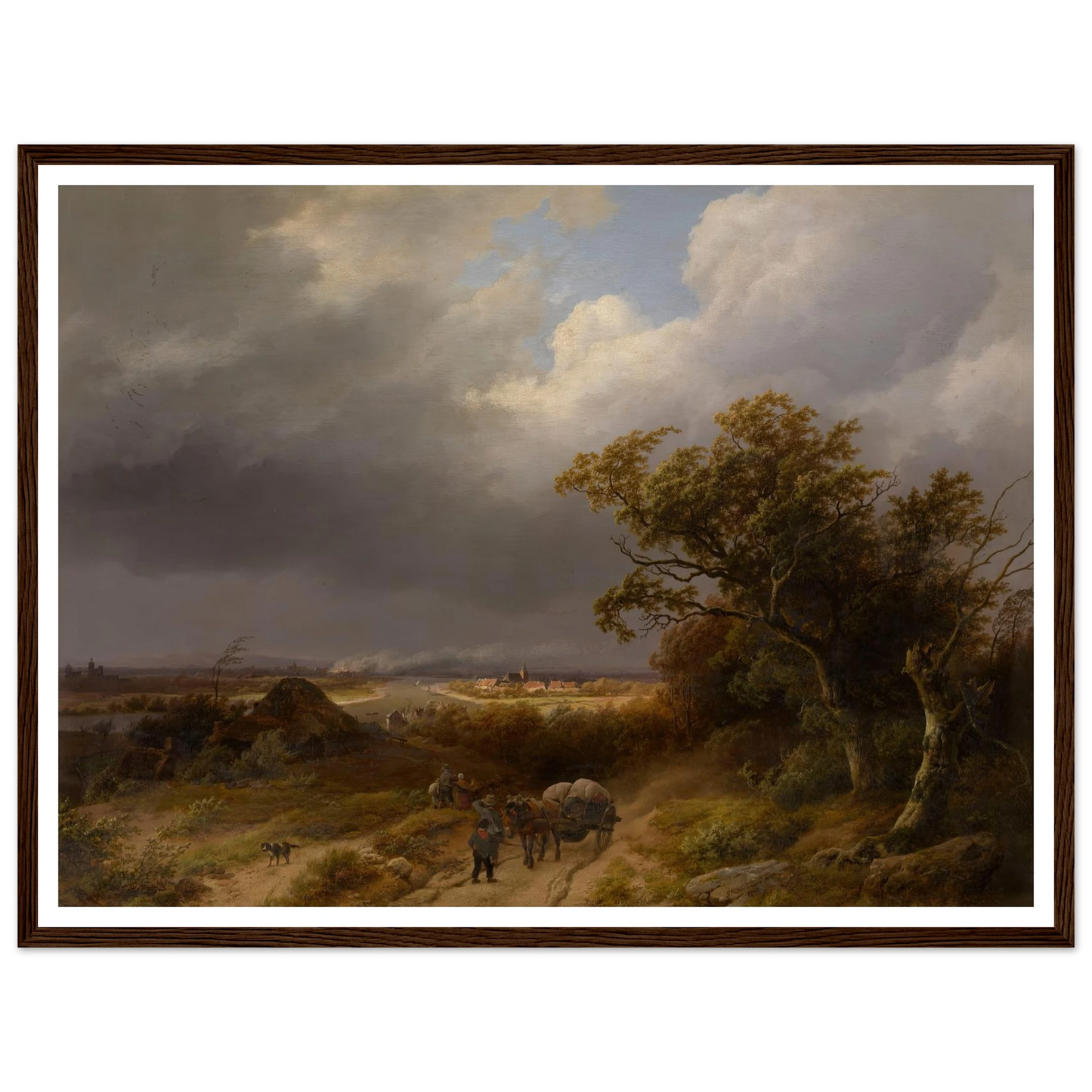 Landscape near Cleves (1846) Art Print | Barend Cornelis Koekkoek-Quipham Collections