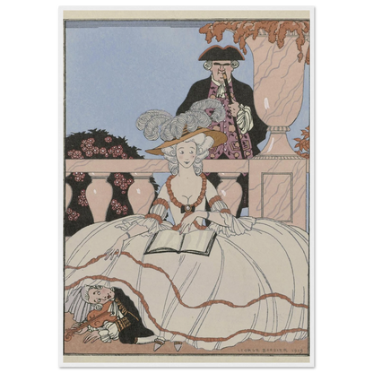 La Leçon bien apprise (1919) Art Print | George Barbier-Quipham Collections