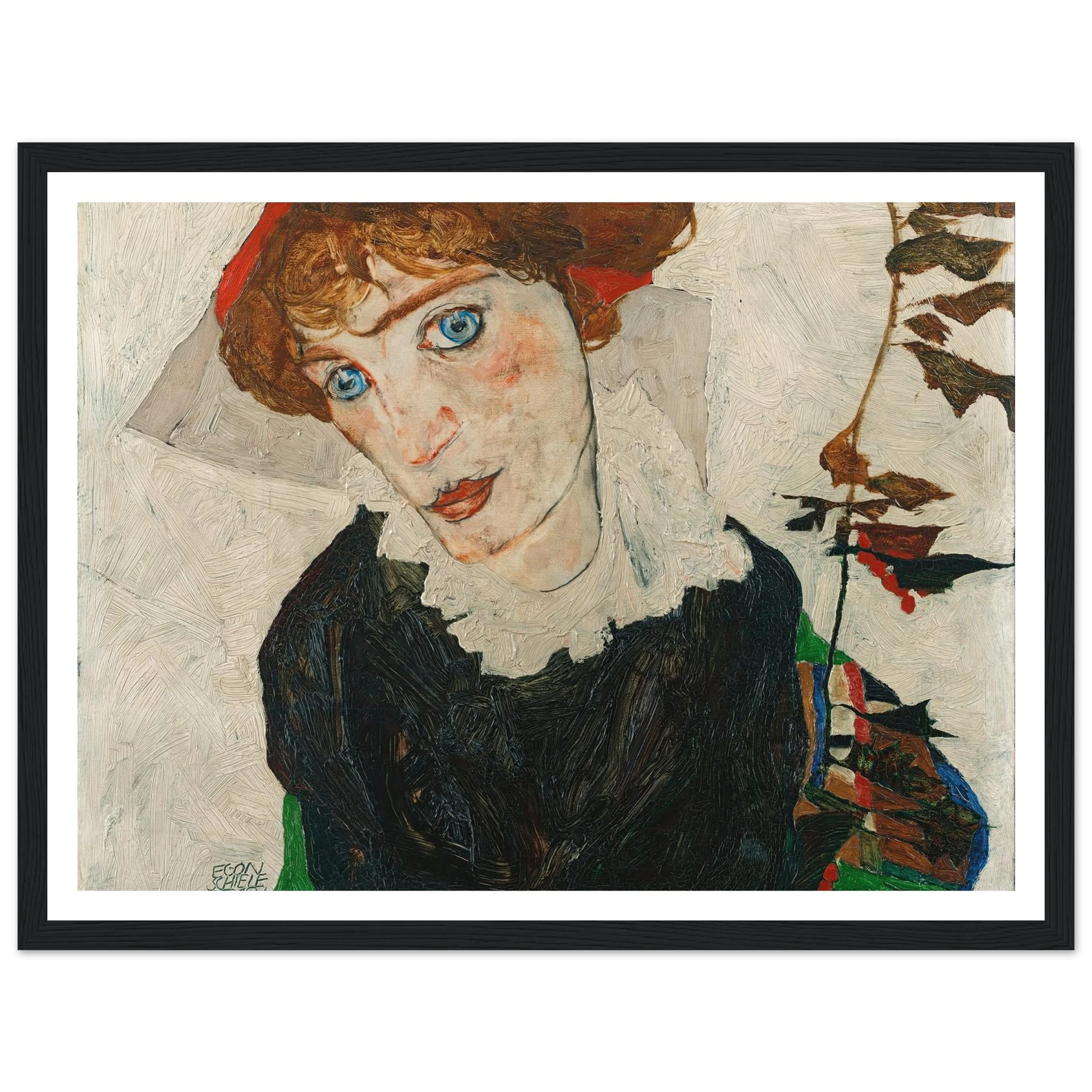 Portrait Of Wally Neuzil (1912) Art Print | Egon Schiele-Quipham Collections