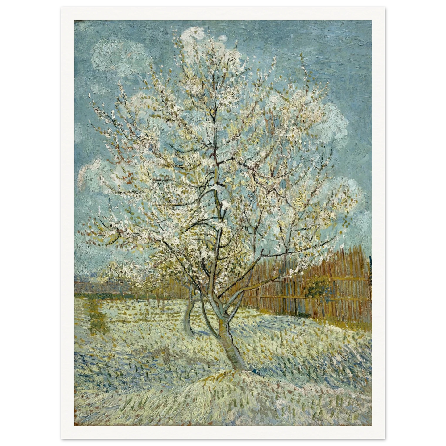 The pink peach tree (1888) Art Print | Vincent van Gogh-Quipham Collections