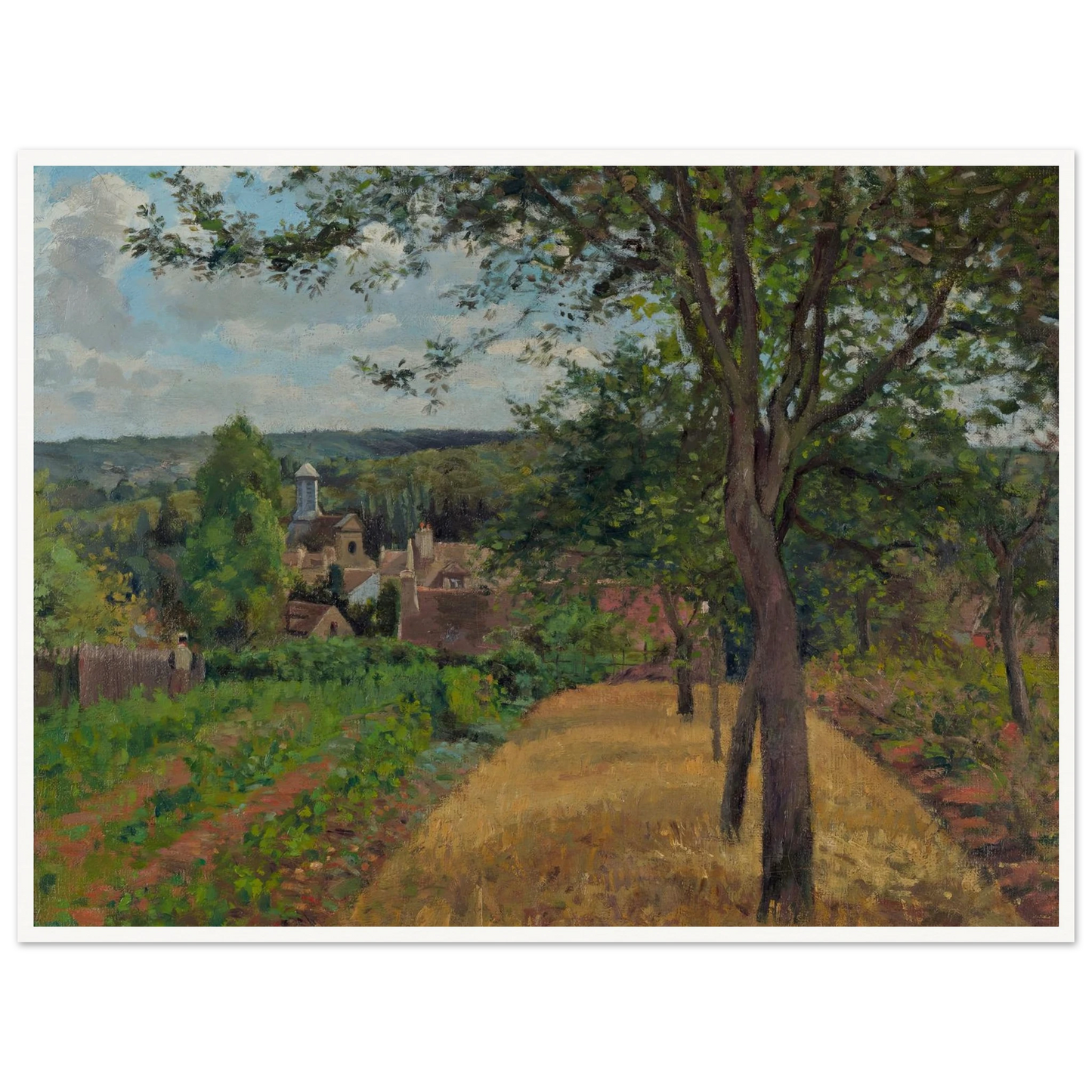 Orchards at Louveciennes (1872) Art Print | Camille Pissarro-Quipham Collections