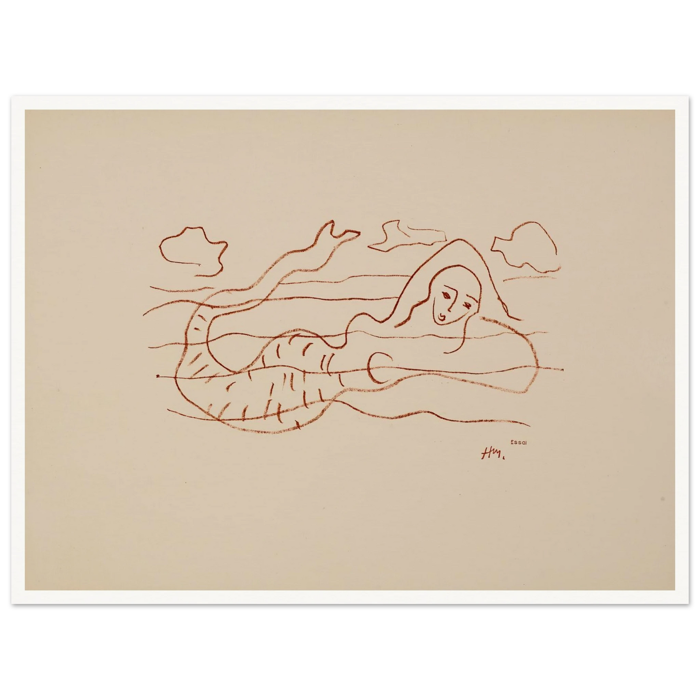 Sirènes (1942) Art Print | Henri Matisse-Quipham Collections